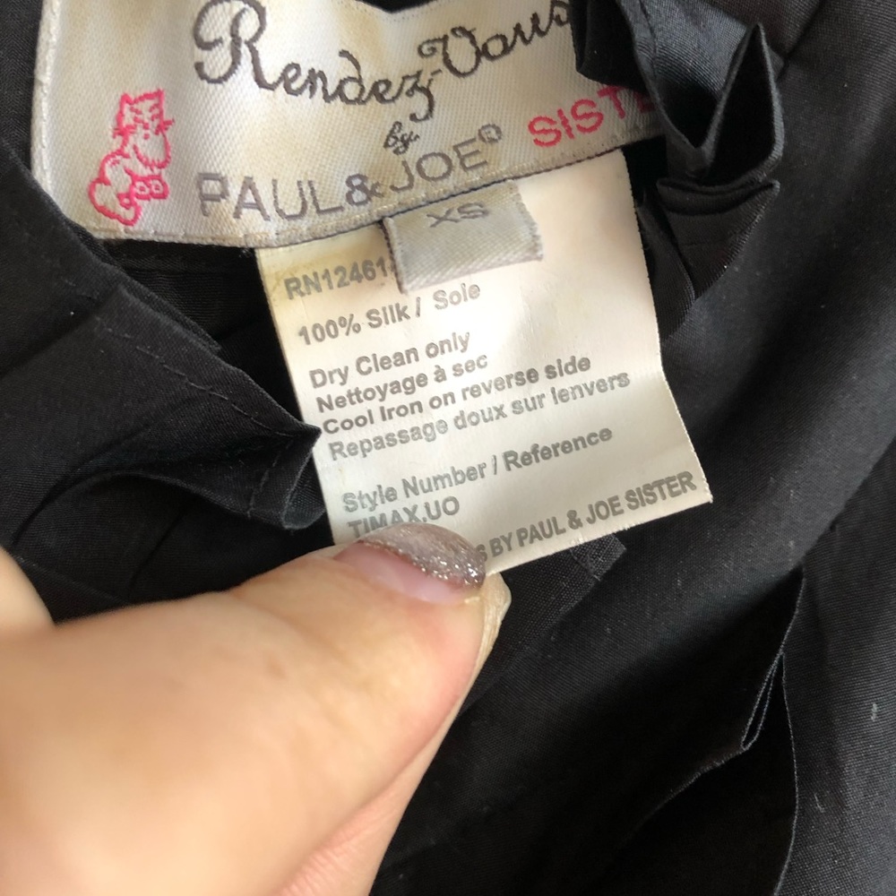 Silk Paul & Joe Tuxedo Button Down Sleeveless - image 2